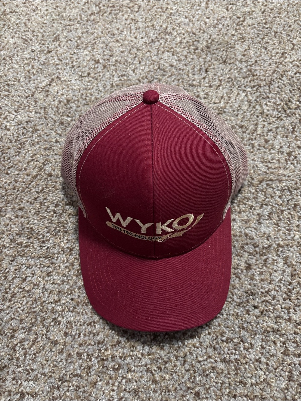 Maroon Mesh Back Trucker Hat